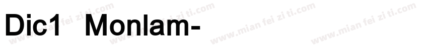 Dic1 Monlam字体转换